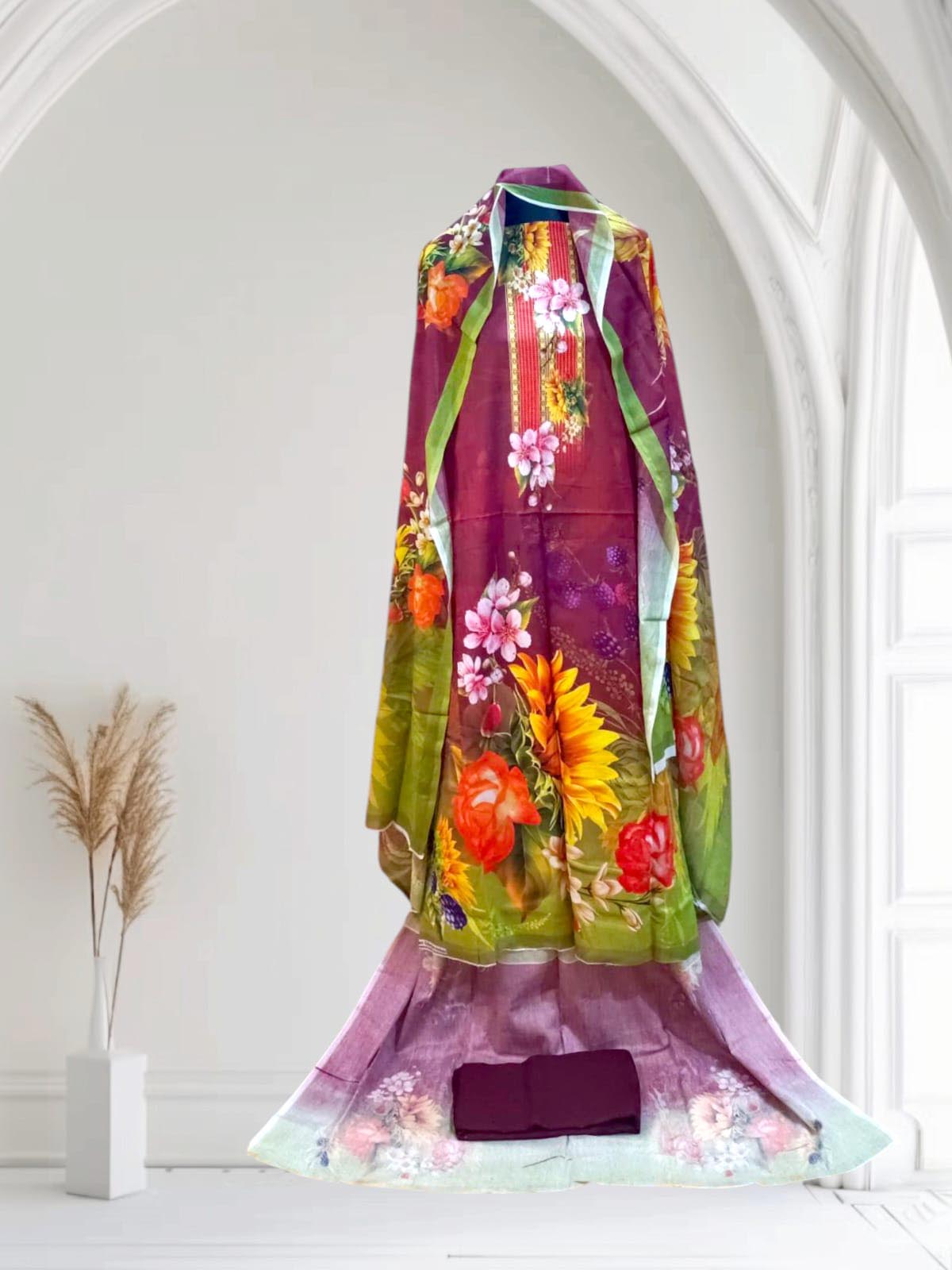 Nababi Premium Soft Cotton Three Piece In Bbazarr