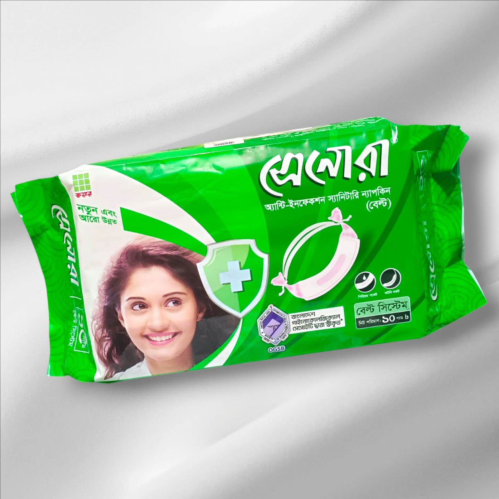 Senora Belt System Sanitary Napkin 10 Pads
